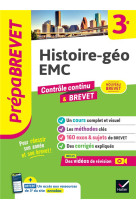 Prepabrevet histoire-geo emc 3e - nouveau brevet 2025 - cours, methodes & sujets de brevet corriges