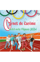 Paques 2024 enfants . carnet de carême, courir vers pâques 2024