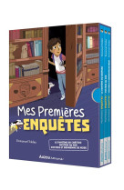 Mes premieres enquetes - t01 - coffret bibliotheque 1 - mes premieres enquetes - tomes 1 a 3