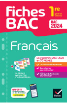 Fiches bac français 1re générale & techno bac 2024