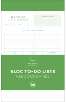 Bloc de to-do lists hebdomadaires