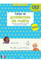 Mon cahier de problèmes de maths ce2