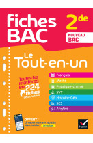 Fiches bac - le tout-en-un 2de (toutes les matières) - 2024-2025