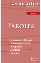 Fiche de lecture paroles de prévert (analyse littéraire de référence et résumé complet)