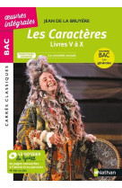 La bruyère, les caractères - livres v à x