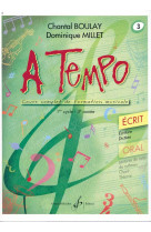 A tempo - partie ecrite - volume 3