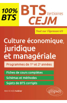 Bts tertiaires - cejm - culture économique, juridique et managériale - u3