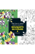 Petit livre à colorier - bouquet de fleurs