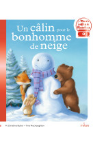 Un câlin pour le bonhomme de neige