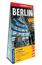 Berlin 1/15.000 (carte grand format laminée - plan de ville) - anglais