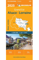 Carte régionale alsace, lorraine 2025