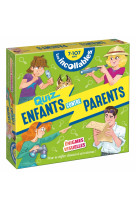 Boîte quiz - incollables - enfants vs parents - énigmes visuelles