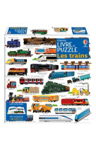 Les trains - coffret livre et puzzle