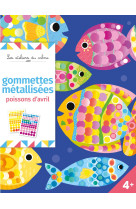 Gommettes métallisées poissons d'avril - pochette avec accessoires