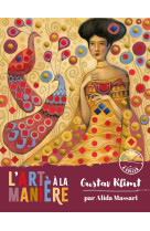 L'art à la manière de klimt - sequins à coller rêveries - pochette avec accessoires