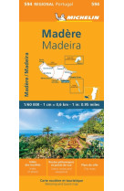 Carte régionale madere / madeira