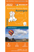 Carte régionale auvergne 2022