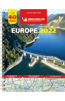 Atlas europe 2022 - atlas routier et touristique (a4-spirale)