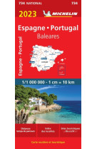 Carte nationale espagne, portugal 2023