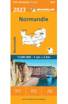 Carte régionale normandie 2023