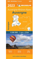 Carte régionale auvergne 2023