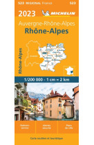 Carte régionale rhône-alpes 2023