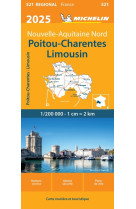 Carte régionale poitou-charentes limousin 2025