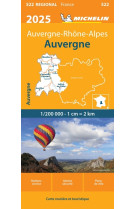 Carte régionale auvergne 2025