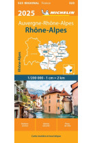 Carte régionale rhône-alpes 2025