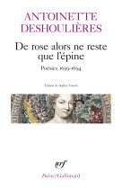 De rose alors ne reste que l'épine