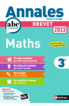 Annales brevet 2023 maths - corrigés