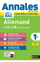 Annales bac 2024- allemand 1re-corrigé