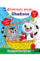 Coloriages malins: les chatons - lecture et calcul cp