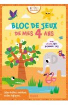 Le bloc de jeux de mes 4 ans avec des gommettes