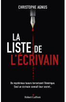 La liste de l'écrivain