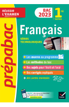 Prépabac français 1re technologique - bac de français 2023 (écrit & oral)