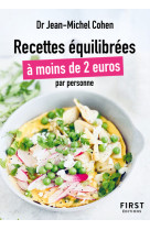 Le petit livre des recettes équilibrées à moins de 2 euros par personne