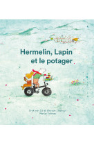 Hermelin, lapin et le potager