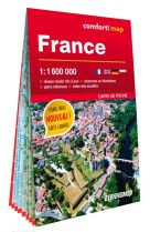 France 1/1.600.000 (carte poche format laminée)