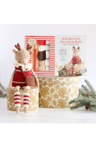 Coffret amigurumi renne de noël au crochet