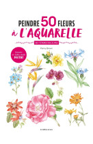 Peintre 50 fleurs à l'aquarelle