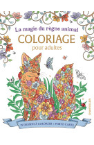 La magie du règne animal - coloriage pour adultes (avec boîte porte-carte)