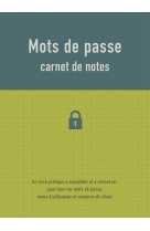 Mots de passe carnet de notes