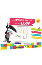 Ma grande section avec loup - livre-ardoise