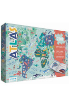 Atlas : un puzzle - un livre - un poster