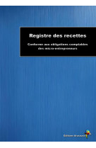 Registre des recettes micro-entreprise