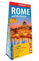 Rome et le vatican 1/15.000 (carte grand format laminée - plan de ville)