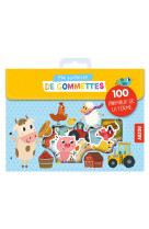 Ma pochette de gommettes - 100 animaux de la ferme