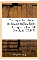 Catalogue des tableaux, études, aquarelles, dessins et croquis de feu c.-f. daubigny