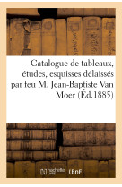 Catalogue de tableaux, études, esquisses, aquarelles, dessins, croquis